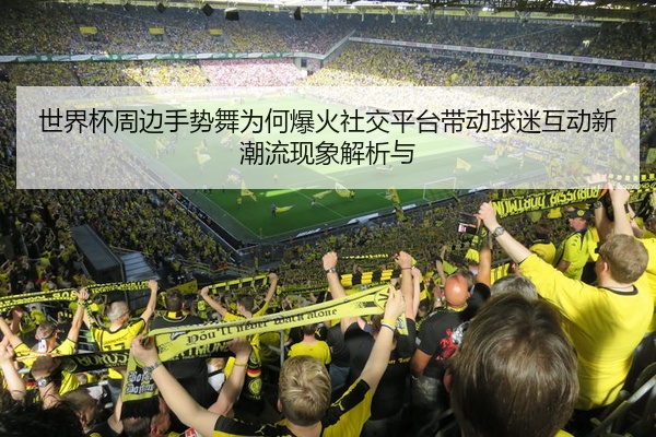 世界杯周边手势舞为何爆火社交平台带动球迷互动新潮流现象解析与